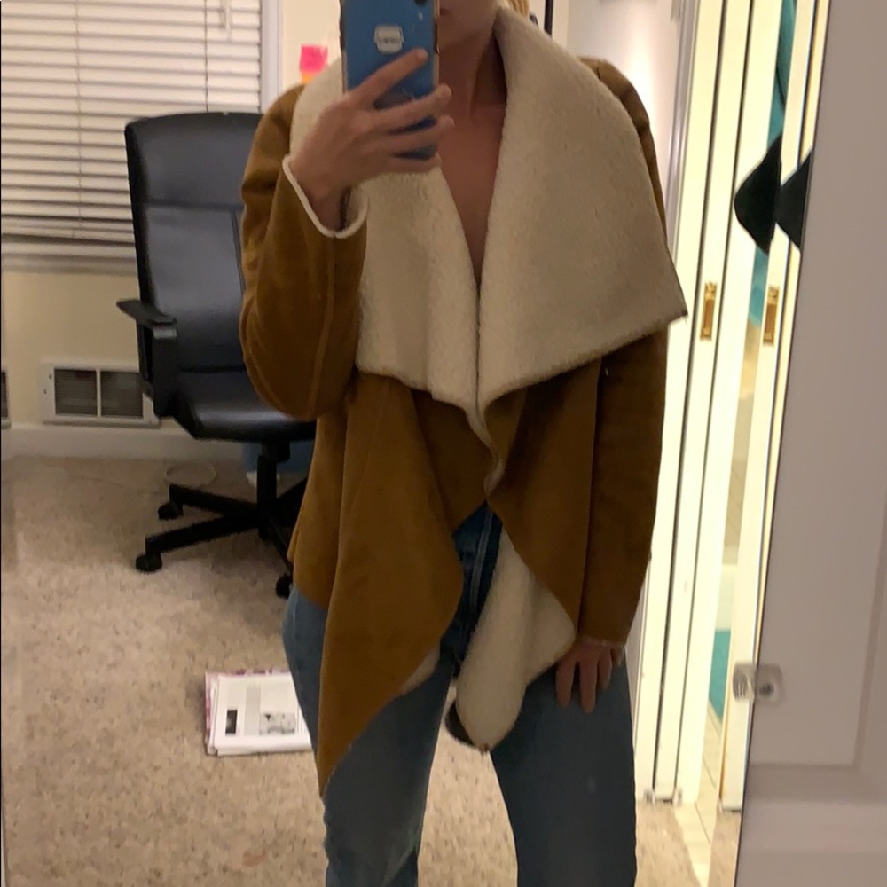 Tobi winter coat suede